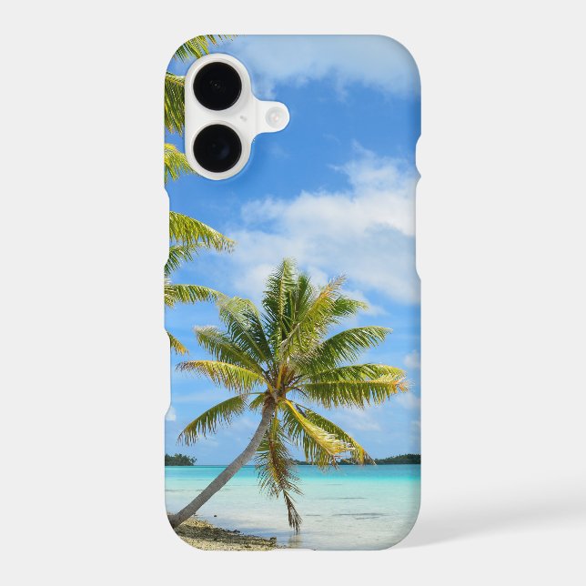 Tropical palm tree beach Case-Mate iPhone case (Back)