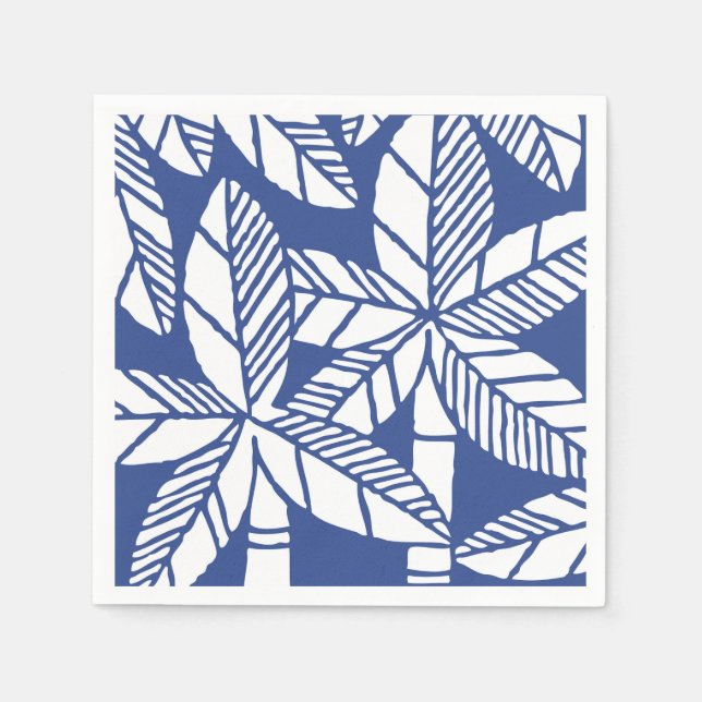 Tropical Palm Tree Beach Party Napkins (Front)