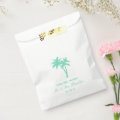 Tropical Palm Tree Beach Wedding Favor Bag | Zazzle