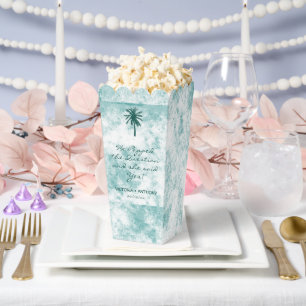 Tropical Palm Tree Beach Wedding Favor Boxes