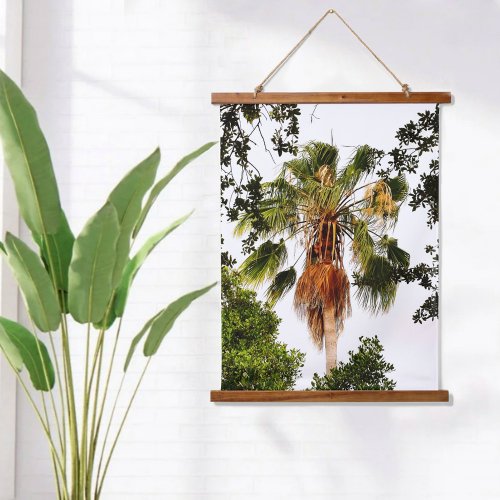Tropical Palm Tree Botanical Photographic Hanging Tapestry
