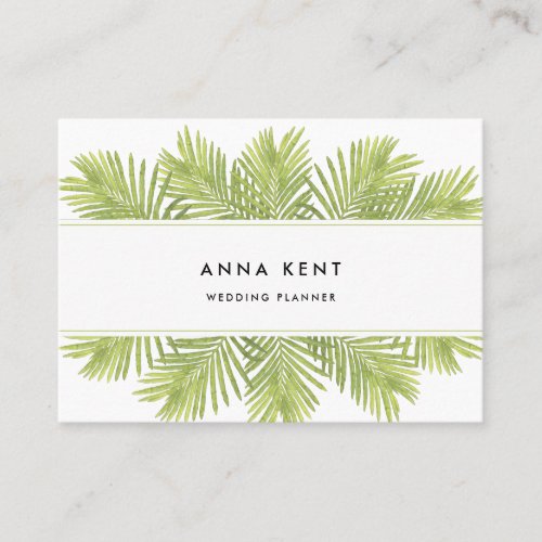 Tropical palm tree business card