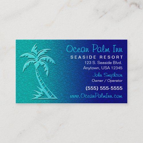 Tropical  Palm Tree Business Card