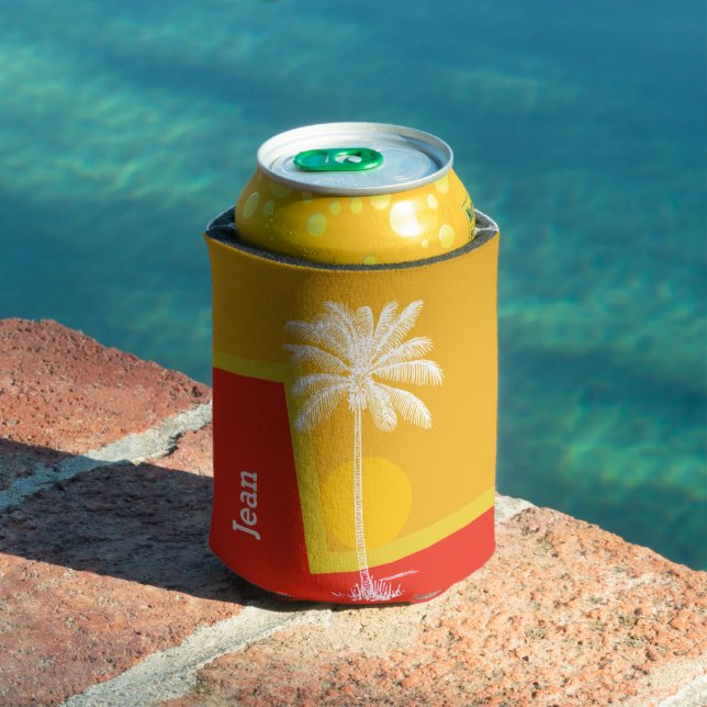 Tropical Palm Tree  Can Cooler (In Situ Pool)