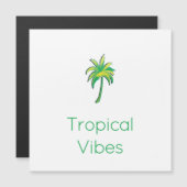 Tropical palm tree card (Front/Back)