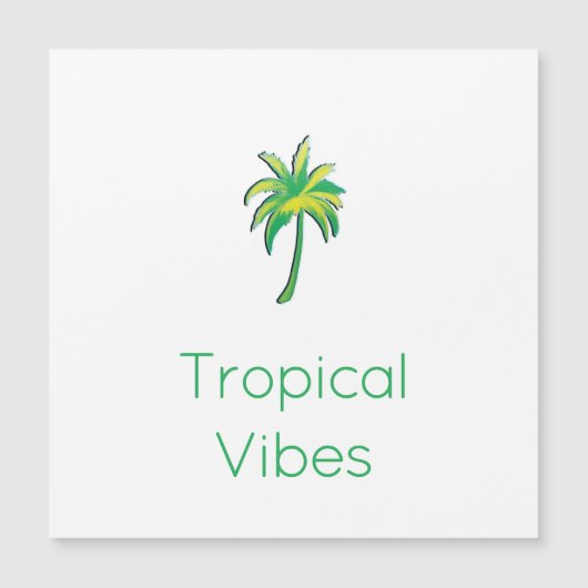 Tropical palm tree card (Front)