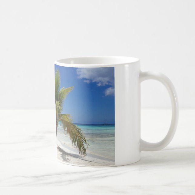 tropical palm tree coffee mug (Right)