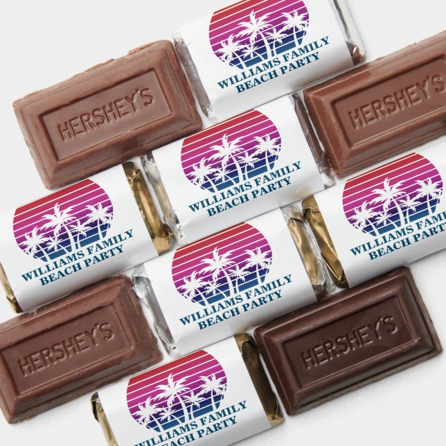 Tropical Palm Tree Cute Custom Luau Beach Party Hershey's Miniatures (Assorted)