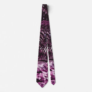 Tropical Palm Tree Fractal Modern Minimalist Neck Tie