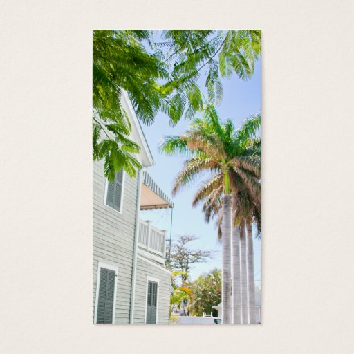 Customizable Tropical Palm Tree Business Card