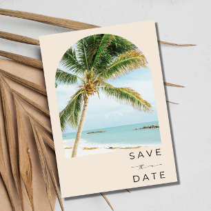 Tropical Palm Tree Key West Beach Wedding Save The Date