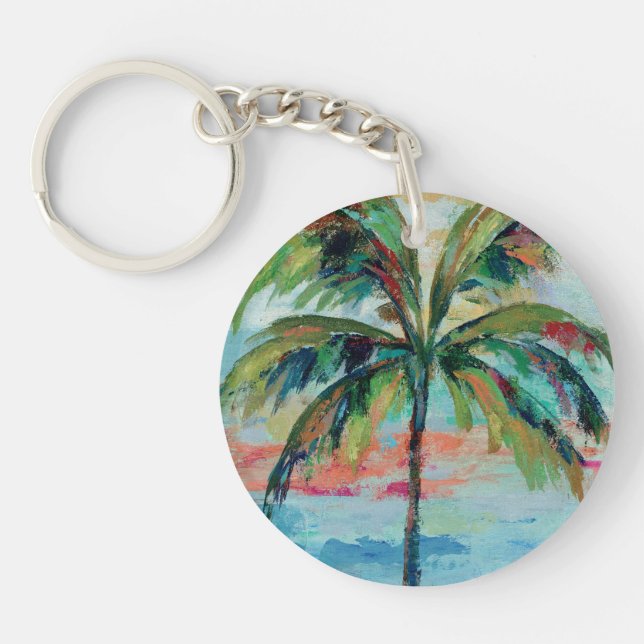 Tropical | Palm Tree Keychain (Front)