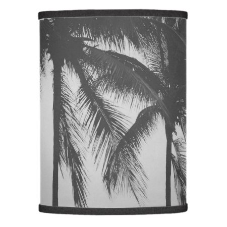 Tropical Palm Tree Leaves Beach Photo Lamp Shade