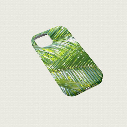 Tropical Palm Tree Leaves iPhone 13 Case