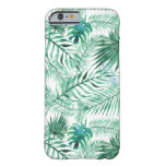 Tropical Palm Tree Leaves Pattern Barely There iPhone 6 Case