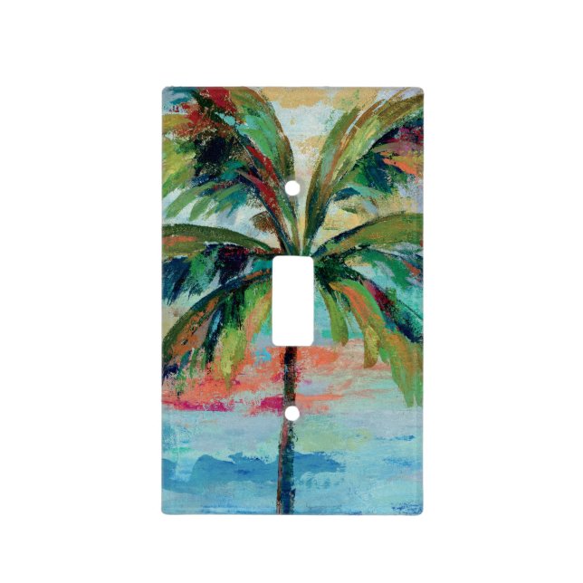 Tropical | Palm Tree Light Switch Cover (Front)