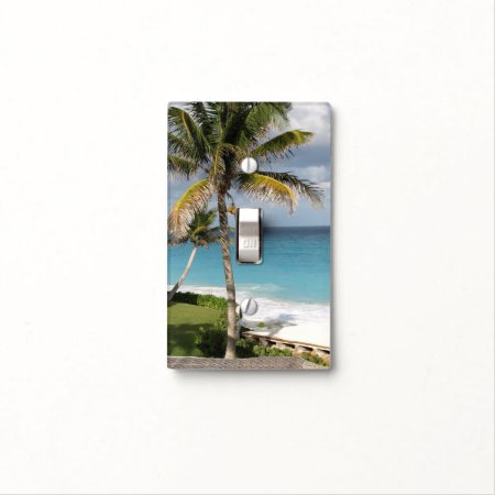 Tropical Palm Tree Light Switch Plate