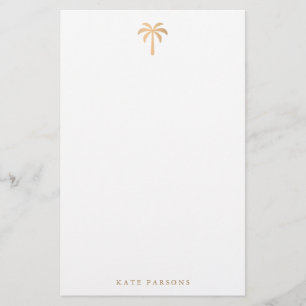 Tropical Palm Tree Modern Stationery