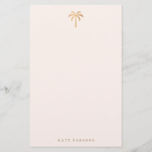 Tropical Palm Tree Modern Stationery