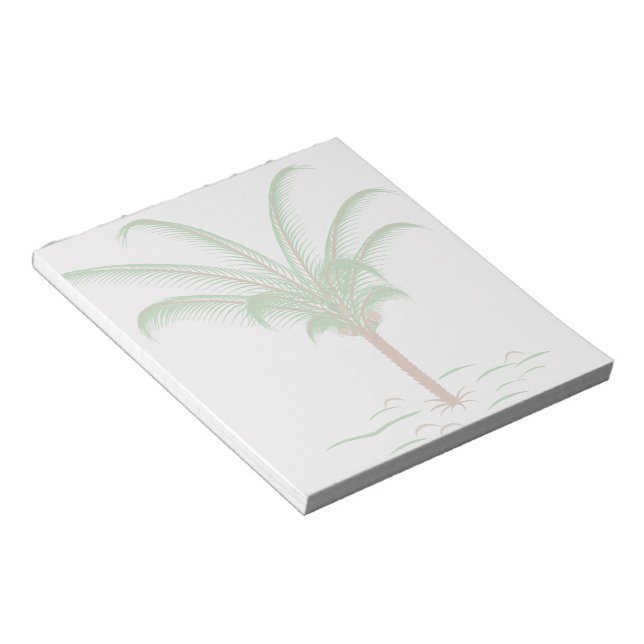Tropical Palm Tree Notepad (Angled)