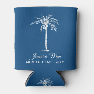 Tropical Palm Tree Personalized Can Cooler