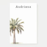 Tropical Palm Tree Personalized Name Post-it Notes