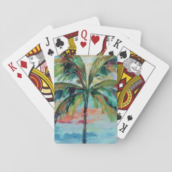 Tropical | Palm Tree Playing Cards by wildapple at Zazzle
