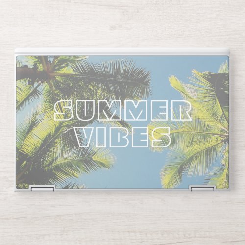 Tropical Palm Tree Retro Summer Vibe HP Laptop Skin