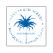 Tropical Palm Tree Round Return Address 