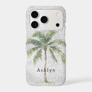 Tropical Palm Tree Sparkle  iPhone 17 Pro Case