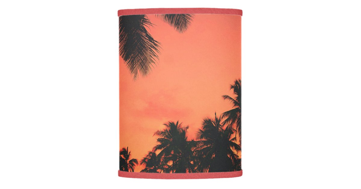 Tropical Palm Tree Sunset Lamp Shade | Zazzle