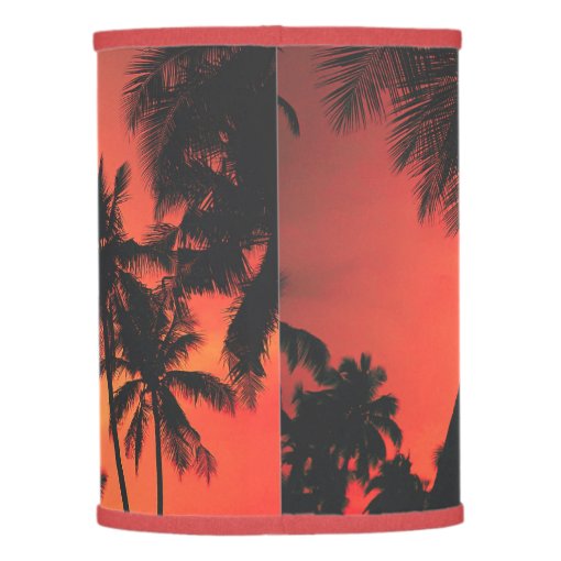 Tropical Palm Tree Sunset Lamp Shade | Zazzle