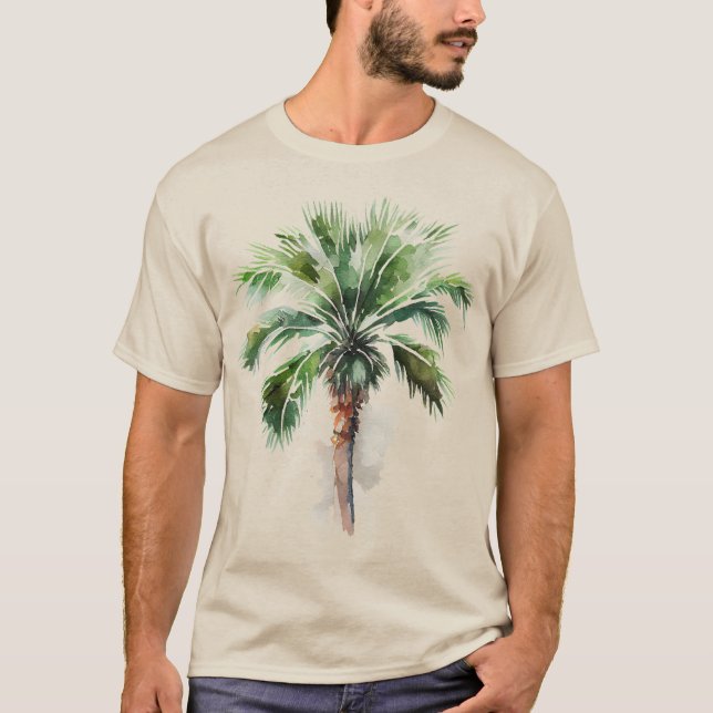 Tropical Palm Tree T-Shirt (Front)