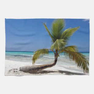 tropical palm tree towel
