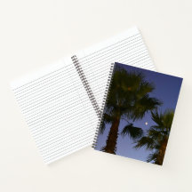 Tropical Palm Tree Wall Art Twilight Coastal