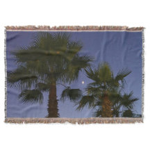 Tropical Palm Tree Wall Art Twilight Coastal