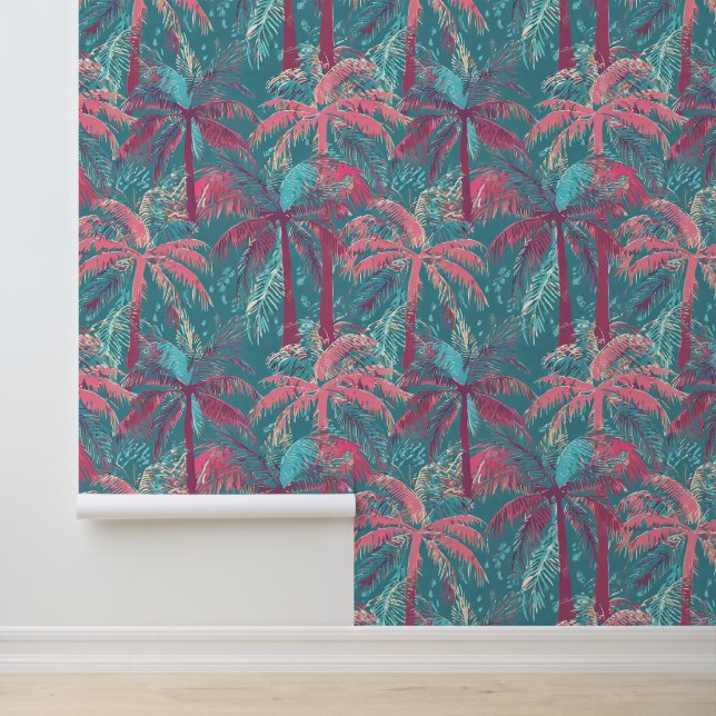 Tropical palm tree  wallpaper  (Application)