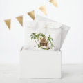 Tropical Palm Tree Wedding Welcome Favor Bag | Zazzle