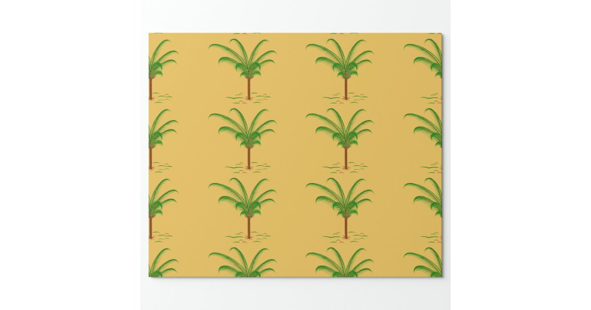 Tropical Palm Tree Wrapping Paper | Zazzle