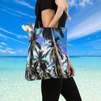 Tropical Palm Trees. Abstract Pattern Design. Tote Bag