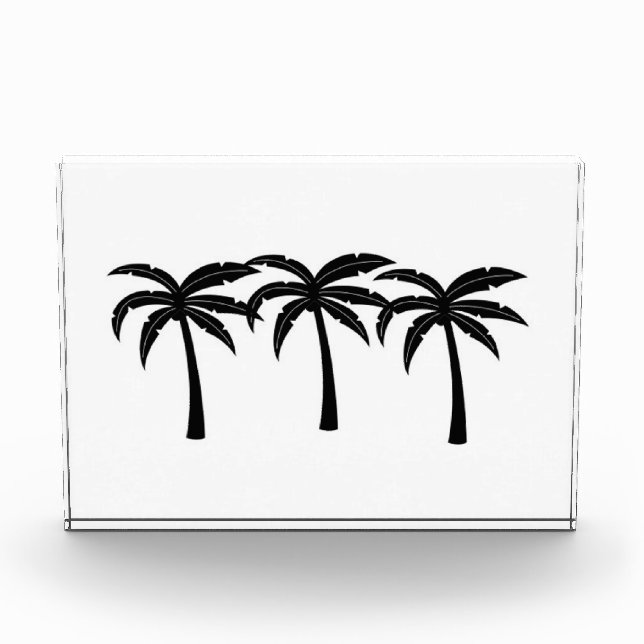 Tropical Palm Trees Acrylic Award (Front)