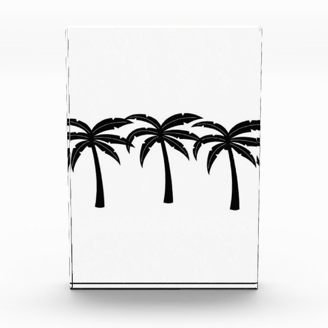 Tropical Palm Trees Acrylic Award (Front)
