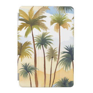 Tropical Palm Trees | Beach Watercolor Painting iPad Mini Cover