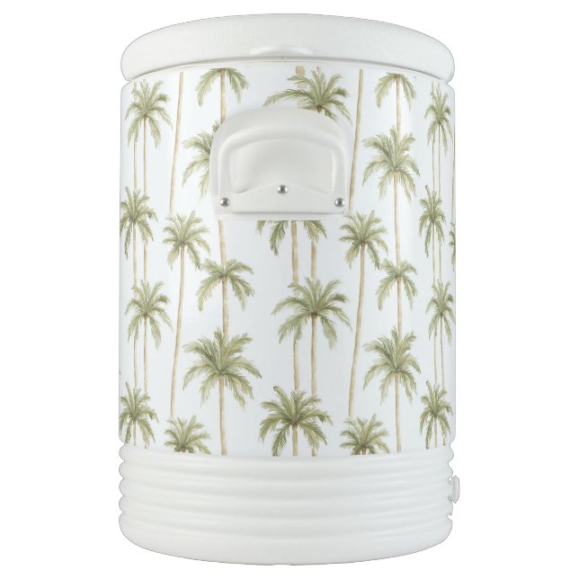 Tropical Palm Trees Beverage Cooler (Left)