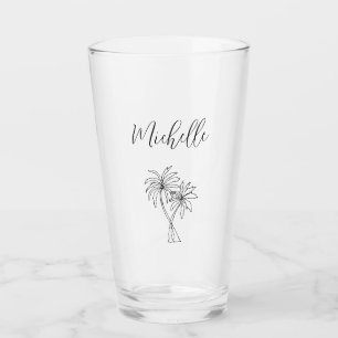 Tropical Palm Trees Botanical Foliage  Glass