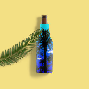 Tropical Palm Trees Bottle Cooler