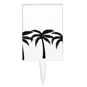 Tropical Palm Trees Cake Topper