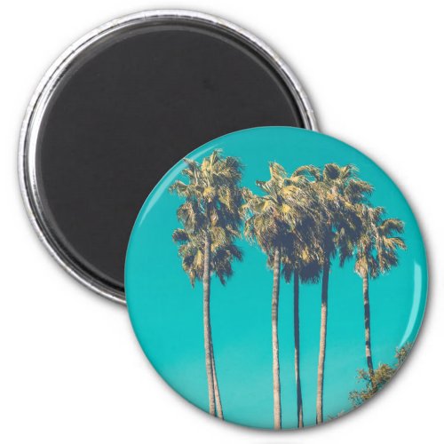 Tropical Palm Trees California Retro Vibe Magnet