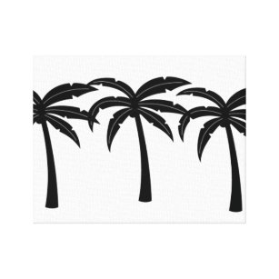 Tropical Palm Trees Canvas Print