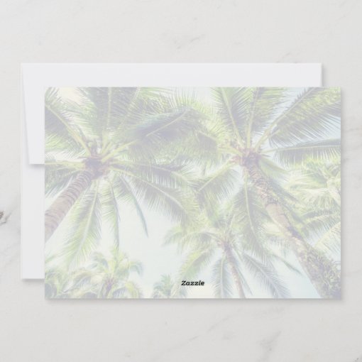 Tropical Palm Trees Christmas Photo Holiday Card | Zazzle